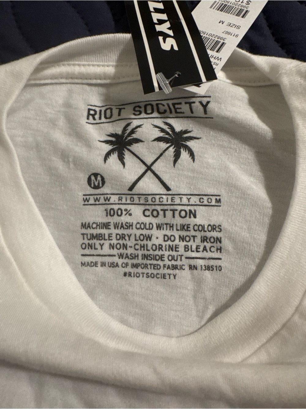 Tilly's White Riot Society Graphic Tee